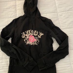 Juicy C black hoodie with back design